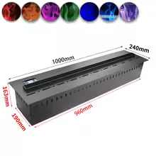 3D Atomized Fireplace With Colorful Steam Flame ECO Decorative Customized Mist Intelligent Indoor Electric Water Vapor Fireplace