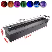 3D Atomized Fireplace With Colorful Steam Flame ECO Decorative Customized Mist Intelligent Indoor Electric Water Vapor Fireplace